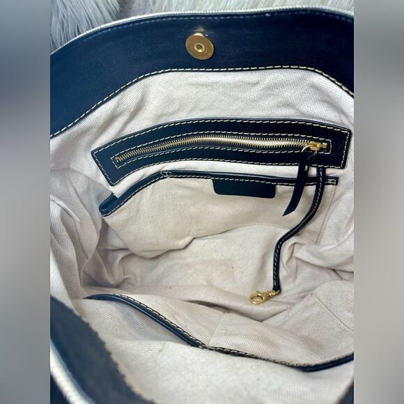 Michael Kors Medium Women's Satche Grey/Black Bag Handbag Purse Shoulder - Picture 6 of 8